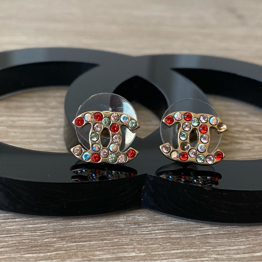 Chanel Rhinestones Earrings